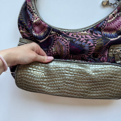 Kathy Van Zeeland Purple Shoulder Bag