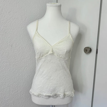 White Lace Y2K Cami Top (M)