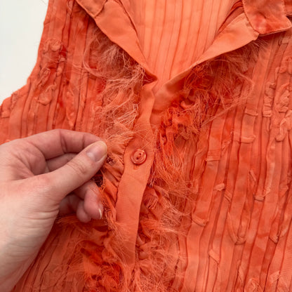 Orange Sleeveless Top (S)