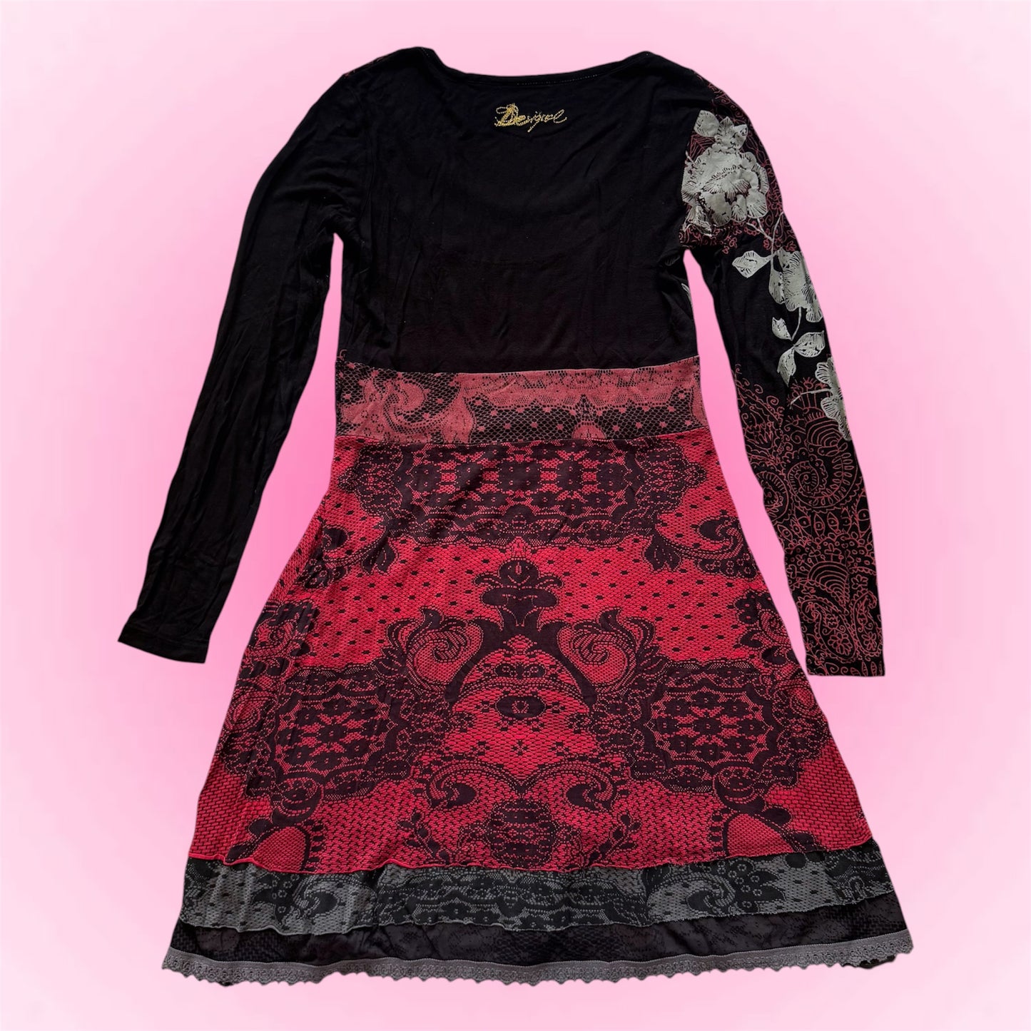 Black Desigual Longsleeve Dress (S)