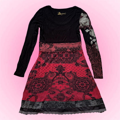 Black Desigual Longsleeve Dress (S)