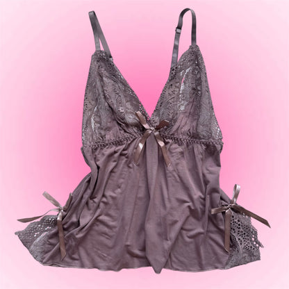 Lavender Lace Babydoll Top (S/M)