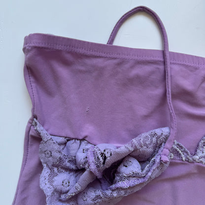 Lavender Lace Y2K Tank Top (S)