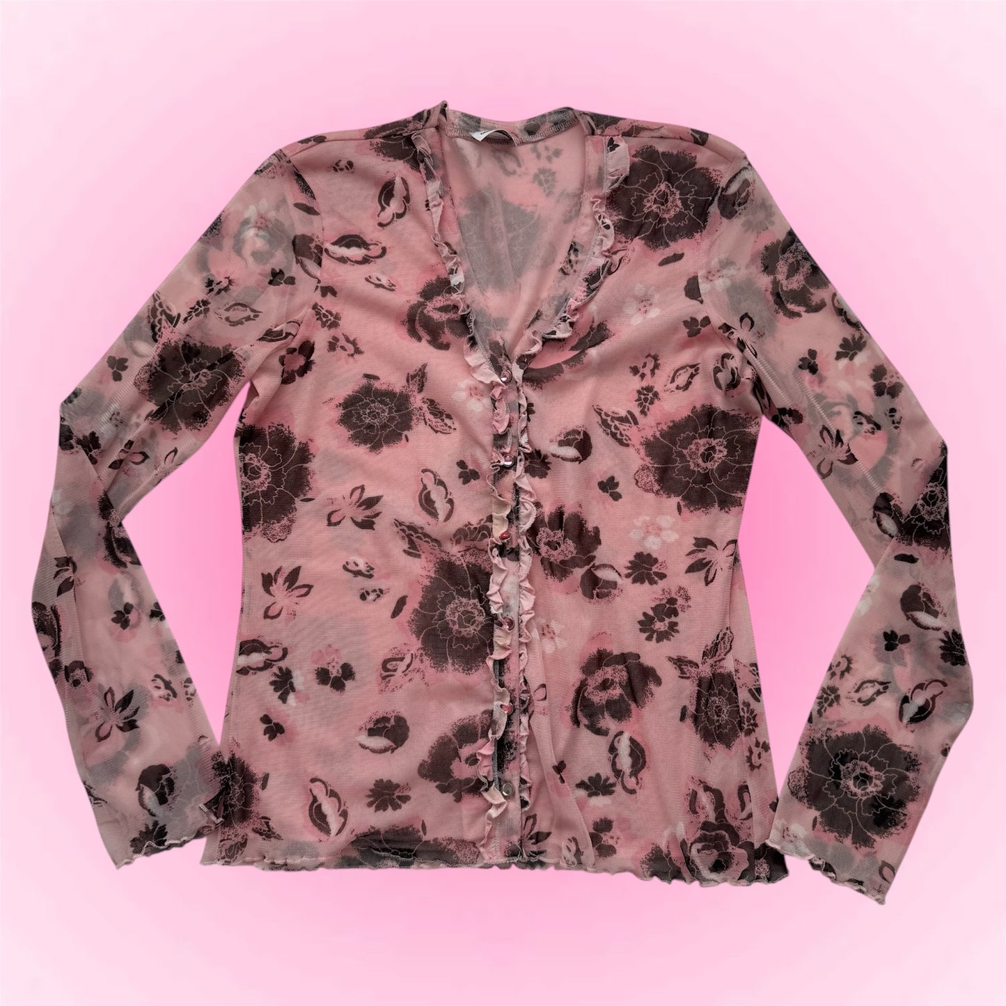 Sheer Floral Longsleeve (M)