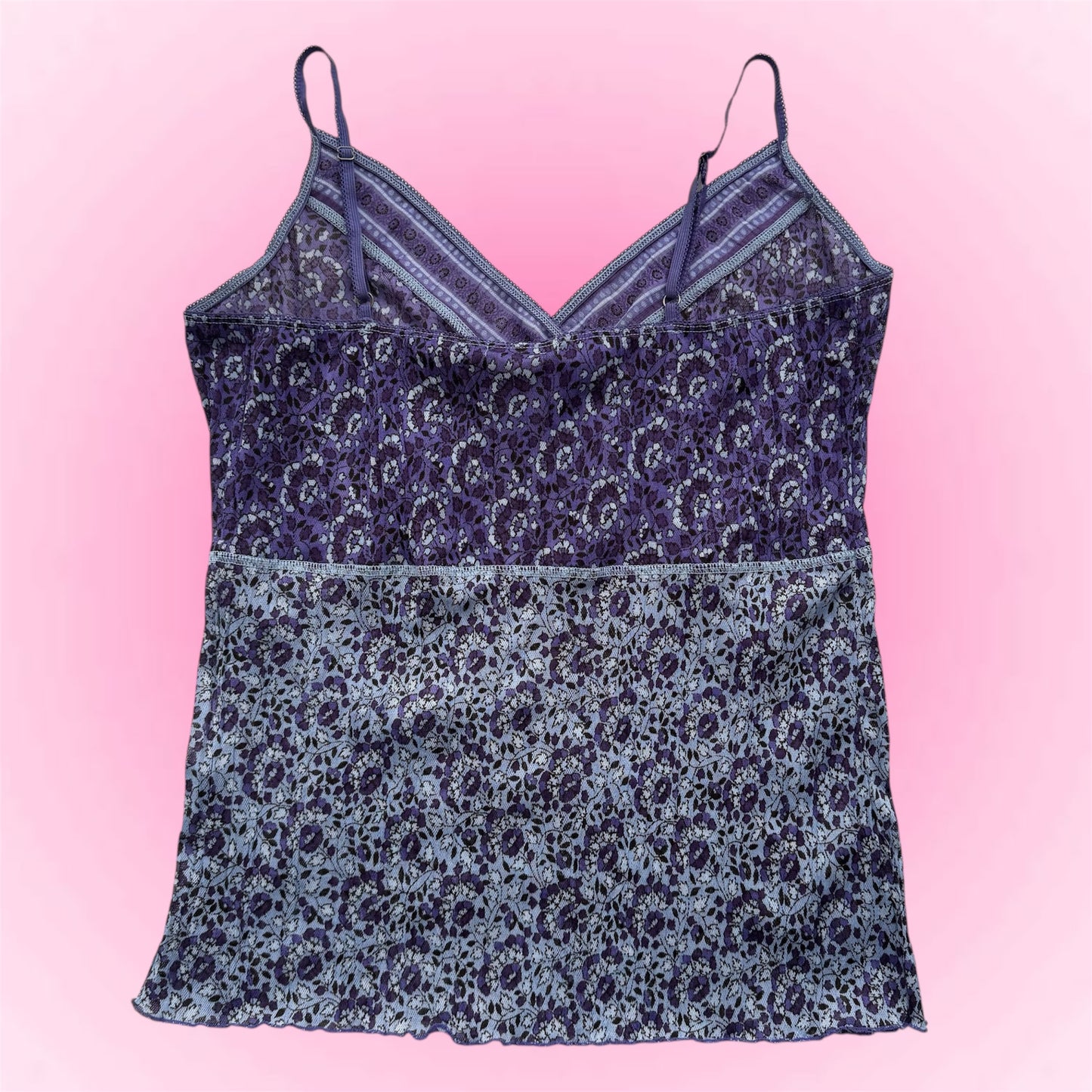 Blue vintage cami Top (M)
