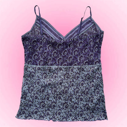 Blue vintage cami Top (M)