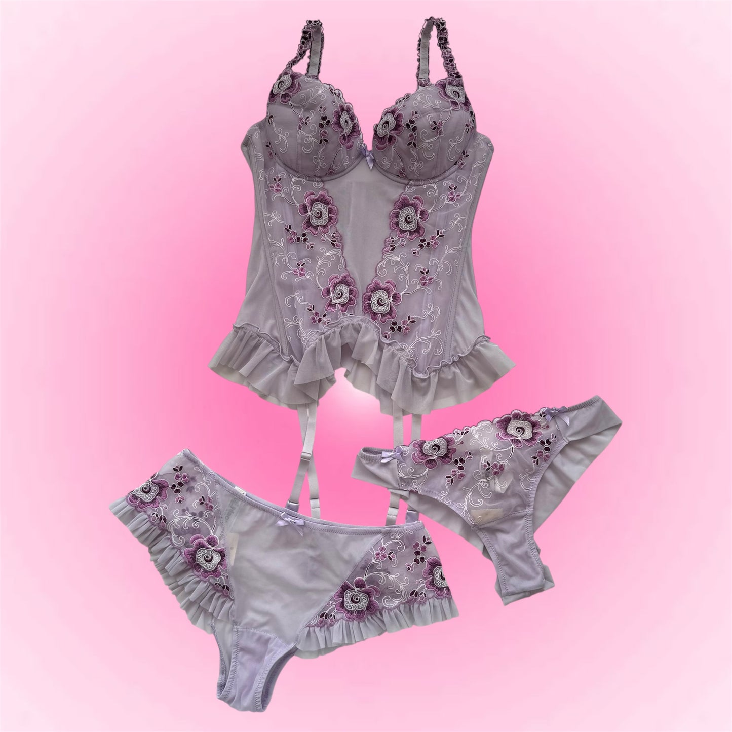 Beautiful purple lingerie set - Deadstock, new with tags