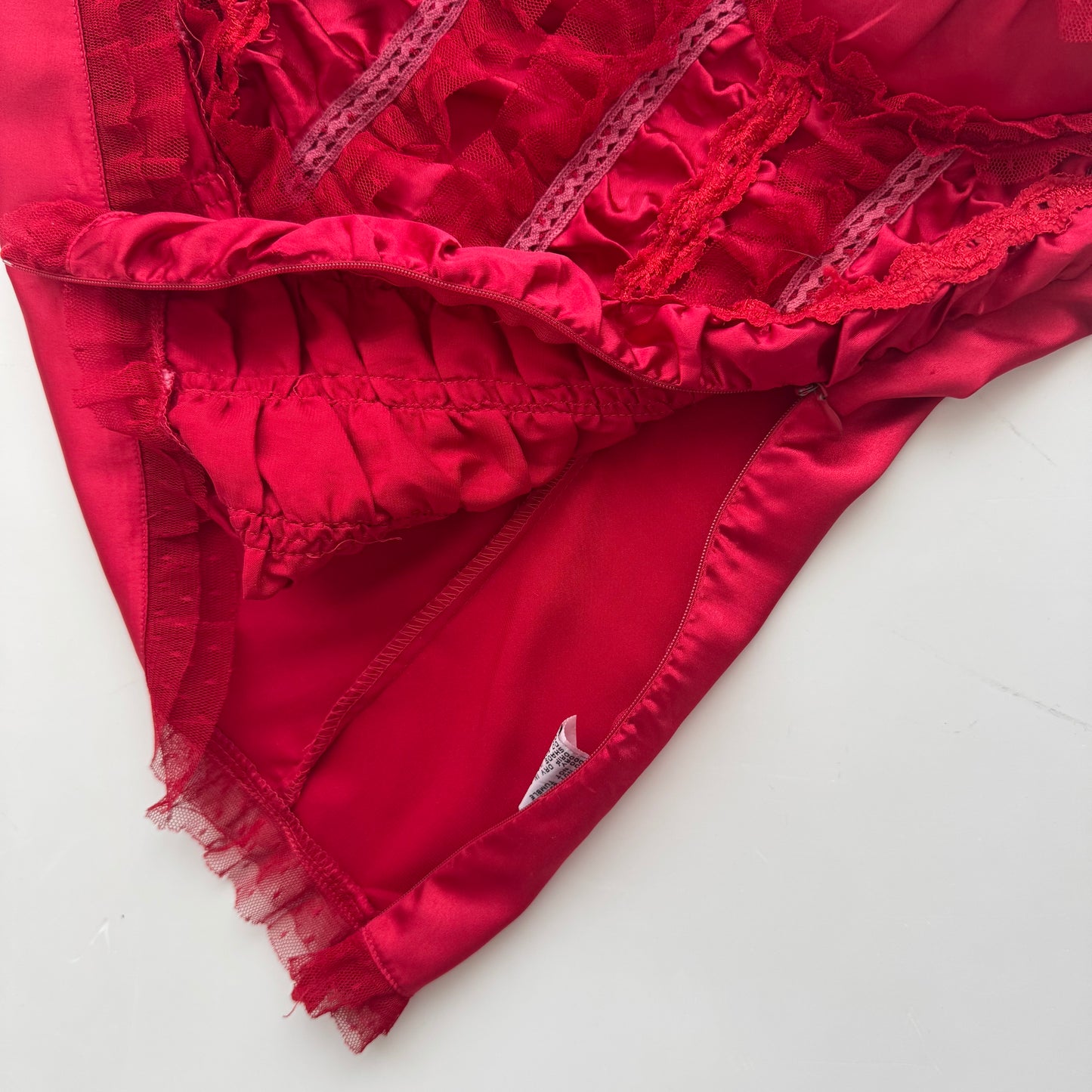 Red Lace Corset Top (M)