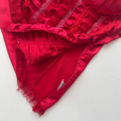 Red Lace Corset Top (M)
