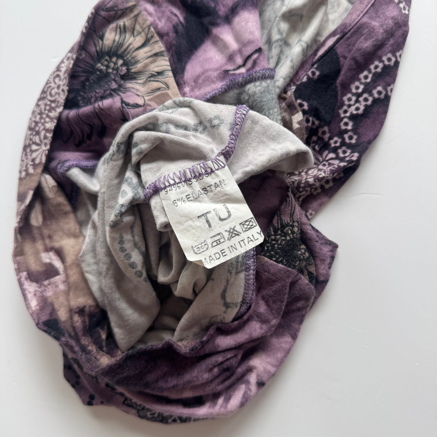 Purple Long Y2K Halter Top (S)