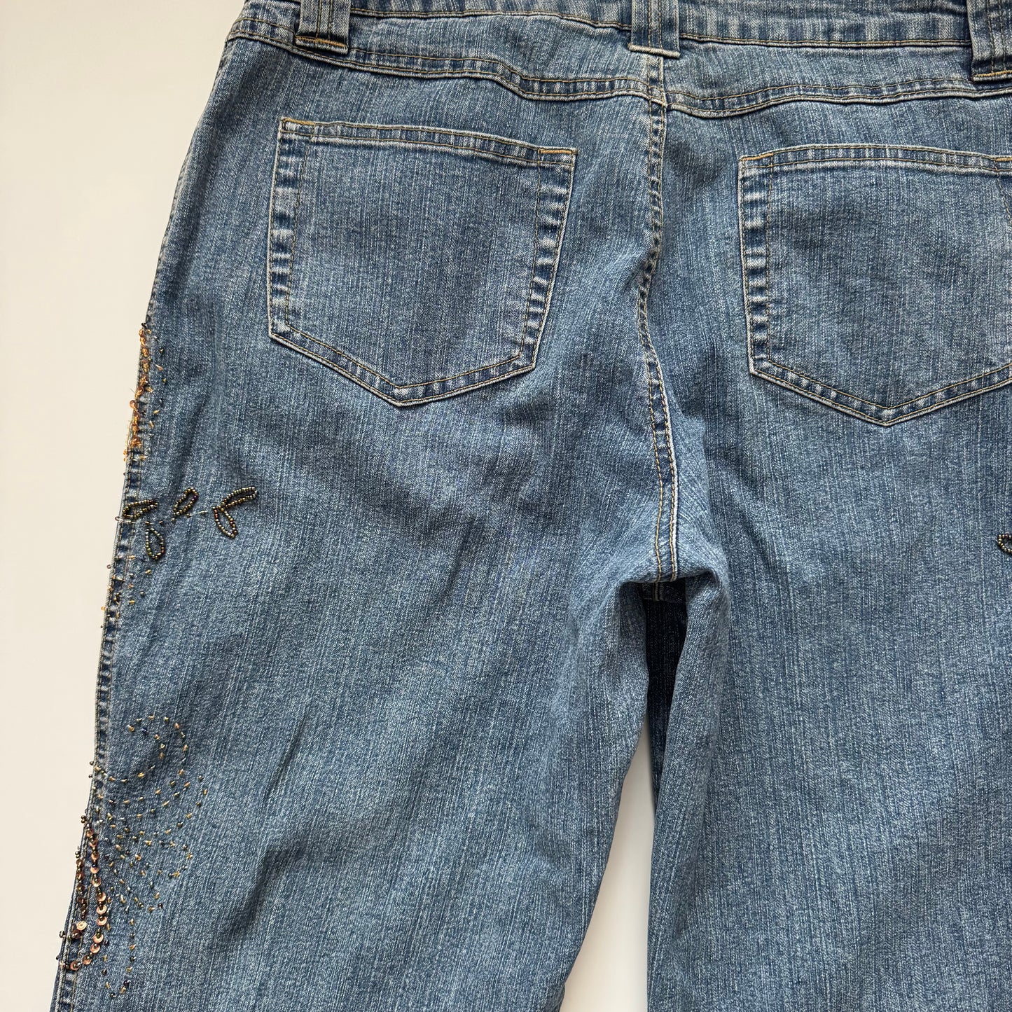 Beaded Y2k Jeans (L)