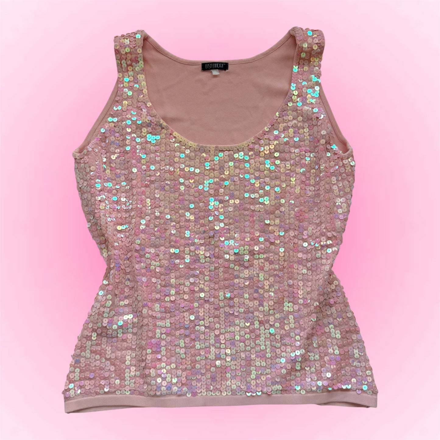 Pink Sequin Tank Top (M/L)