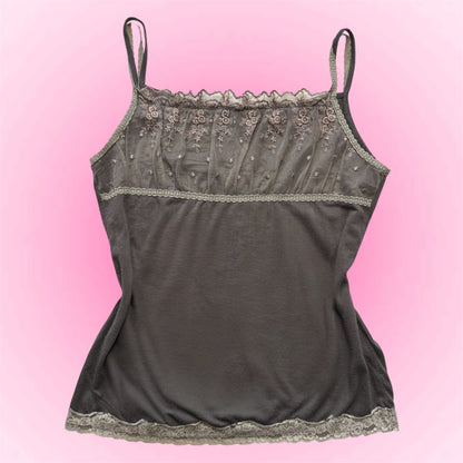 Cute grey fairy top (L)