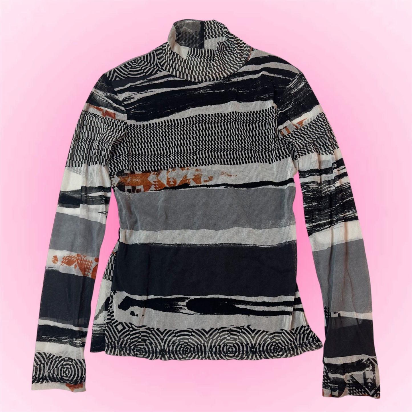 High-Neck Mesh Top (S/M)