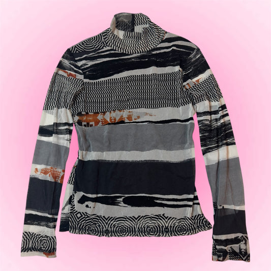 High-Neck Mesh Top (S/M)