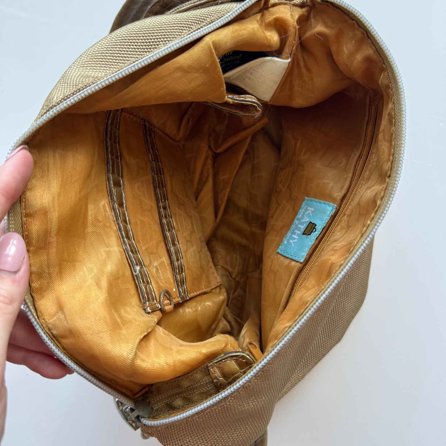 Kathy Van Zeeland Brown Shoulder Bag