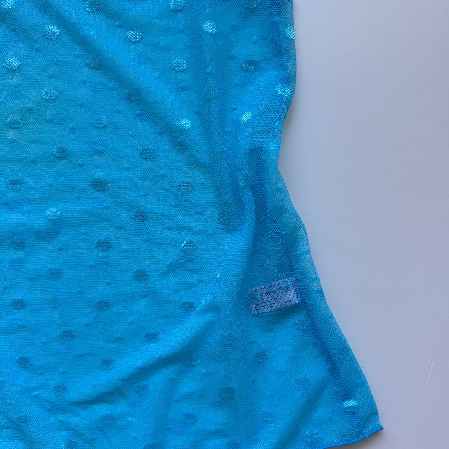 Blue Polka Dot Sheer Cami (S)