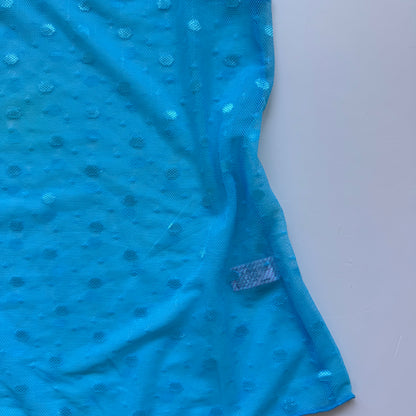 Blue Polka Dot Sheer Cami (S)