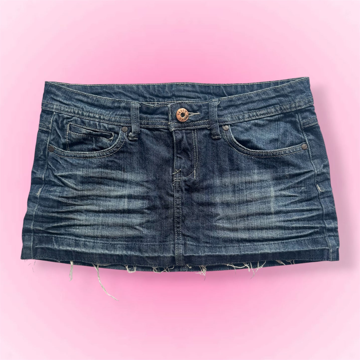 Y2k denim mini skirt (M)