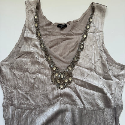 Vintage Embellished Maxi Dress (L)