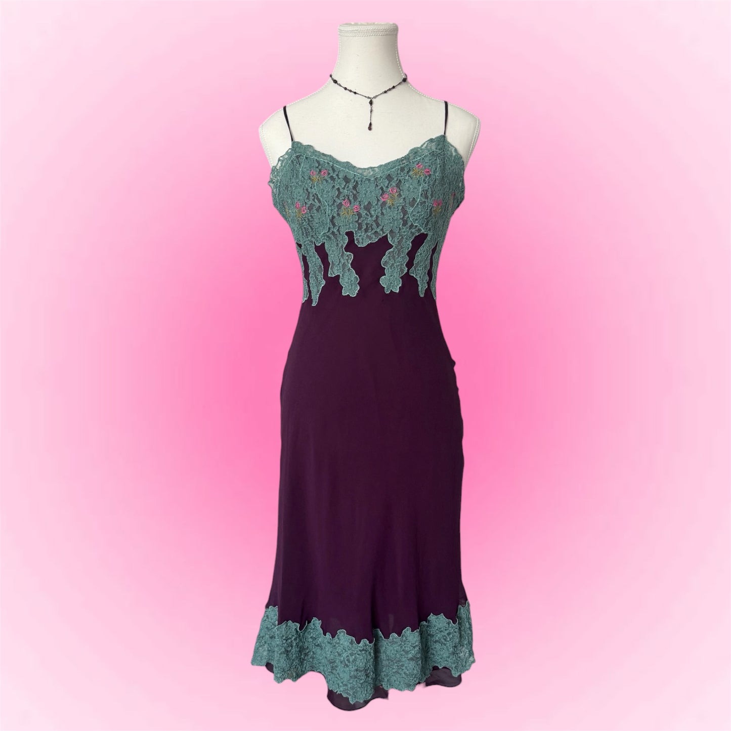 Lace Slip Dress Betsey Johnson (XS)