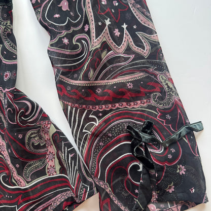 Paisley Mesh Y2K Longsleeve (L)