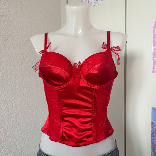 Red lace corset (70A)
