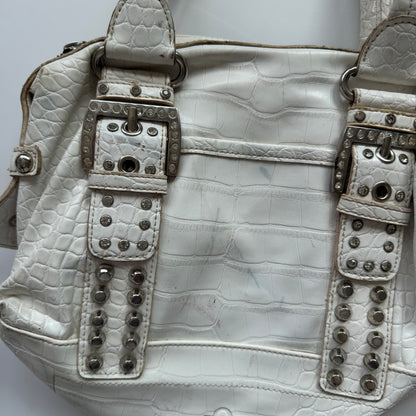Kathy Van Zeeland White Y2K Shoulder Bag