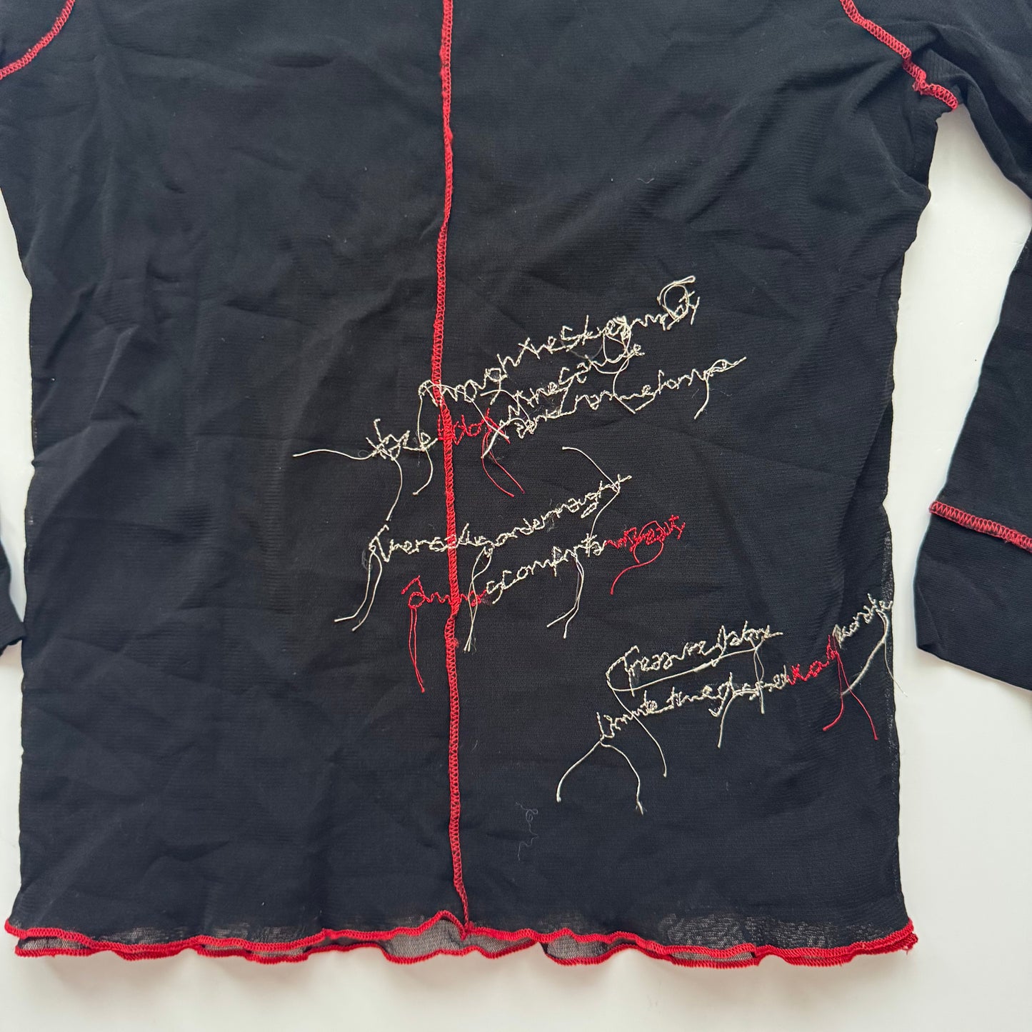 Vintage Y2k mesh shirt (S)