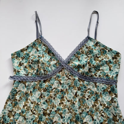Blue Floral Cami Top (M)