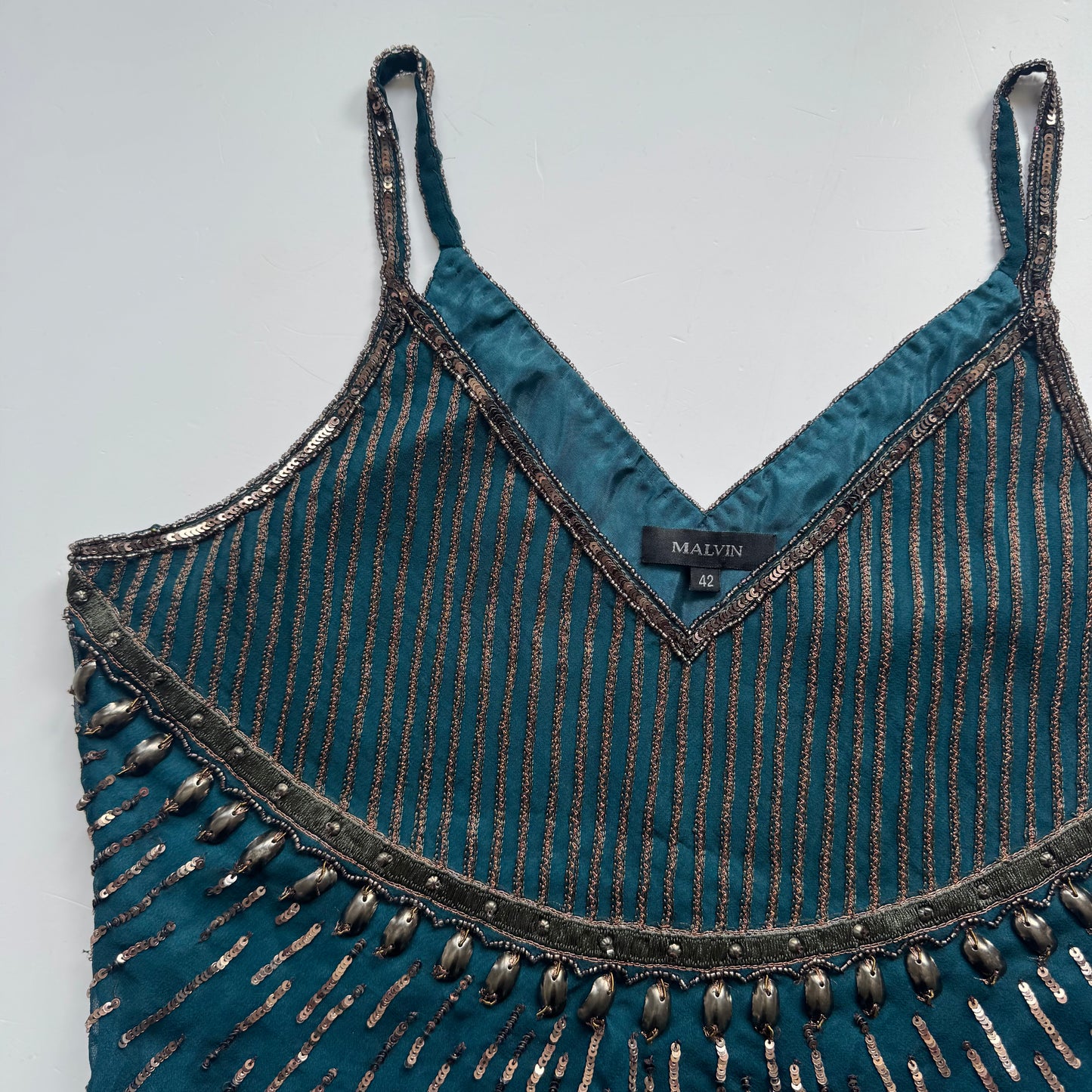 Beaded Silk Camisole (M)