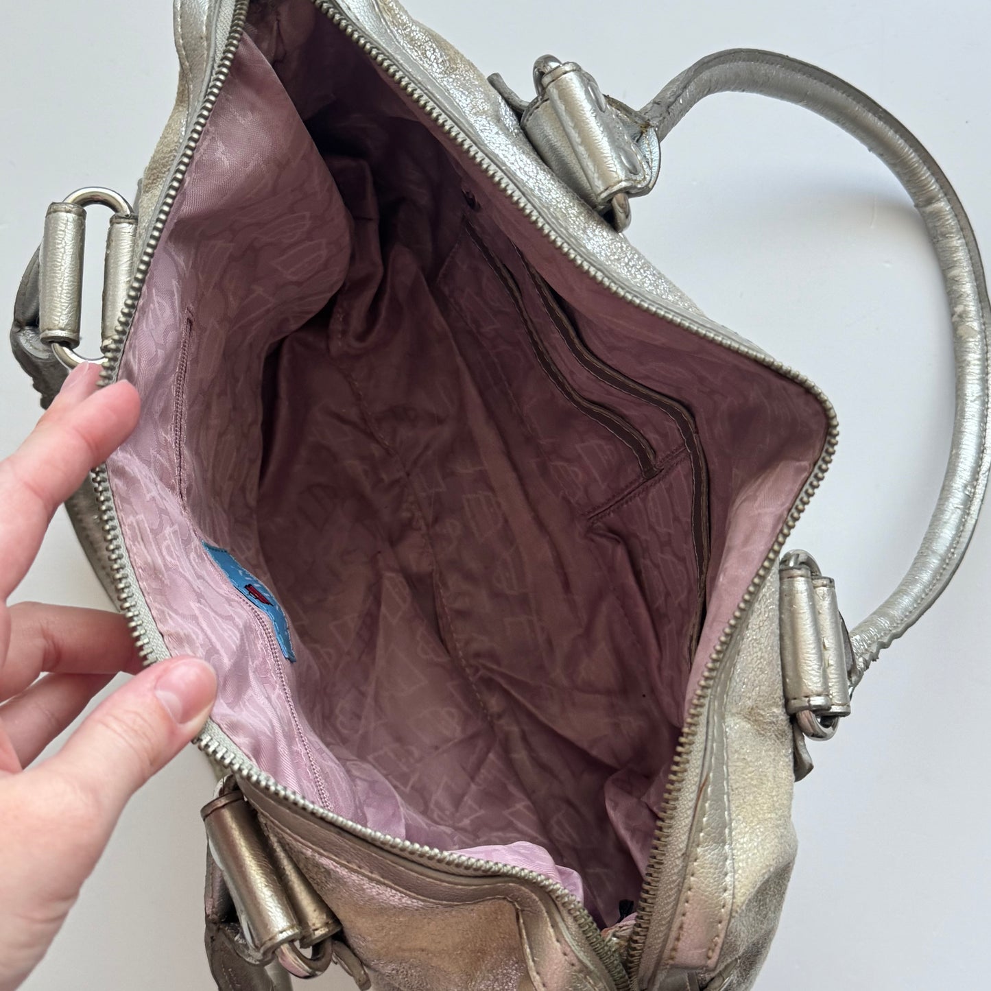 Silver Y2k Shoulder Bag
