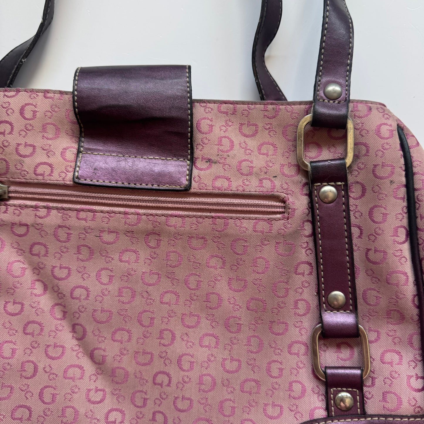 Pink Monogram Y2K Shoulder Bag