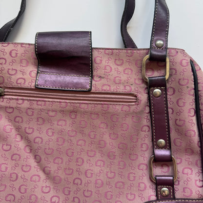 Pink Monogram Y2K Shoulder Bag
