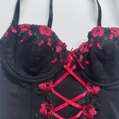 Black Lace Corset Top (80B)