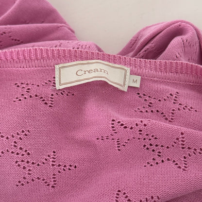 Pink star cardigan (M)