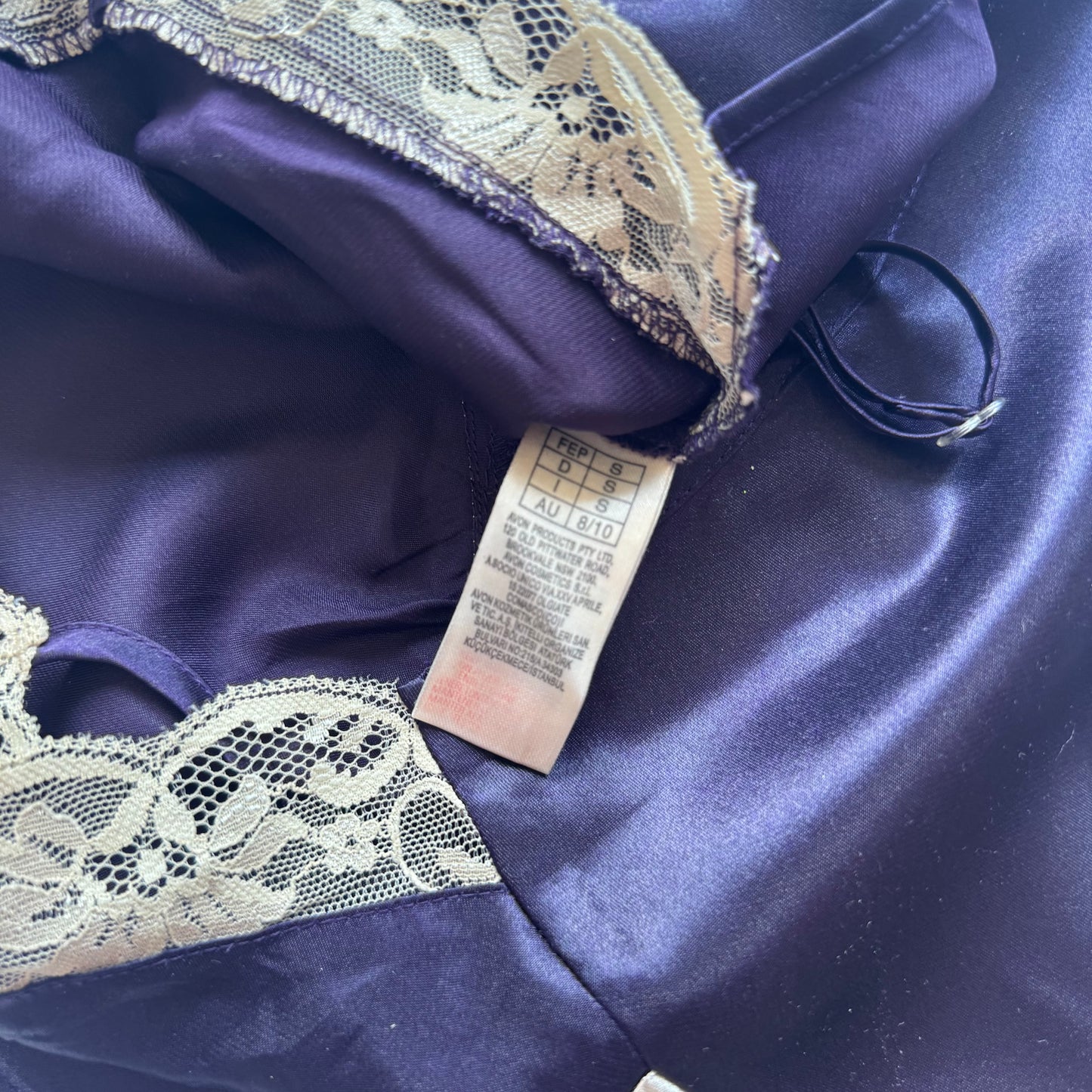 Dark Blue Satin Y2K Top (S)