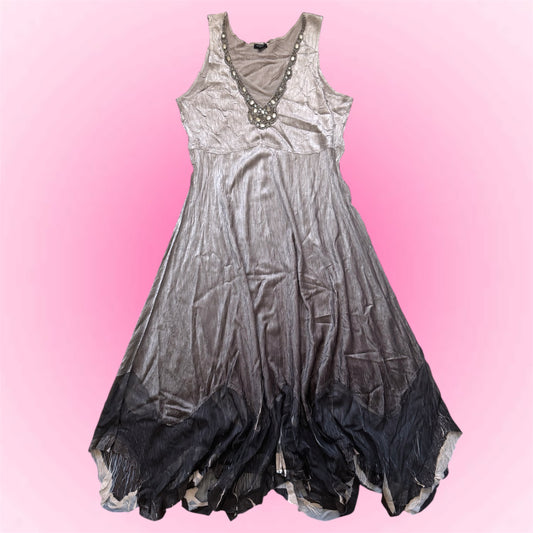 Vintage Embellished Maxi Dress (L)