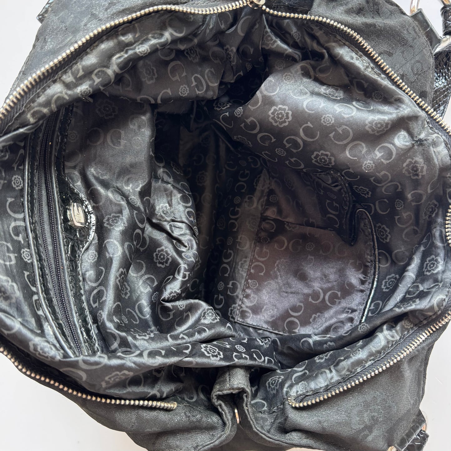 Vintage Black Gussaci Shoulder Bag