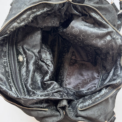 Vintage Black Gussaci Shoulder Bag