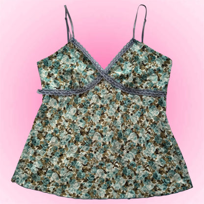 Blue Floral Cami Top (M)