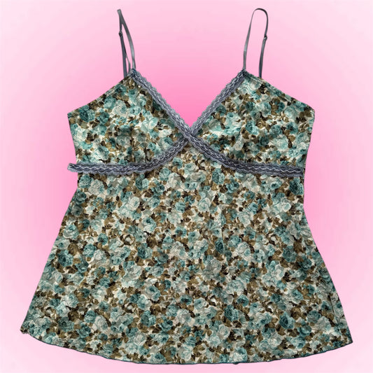 Blue Floral Cami Top (M)