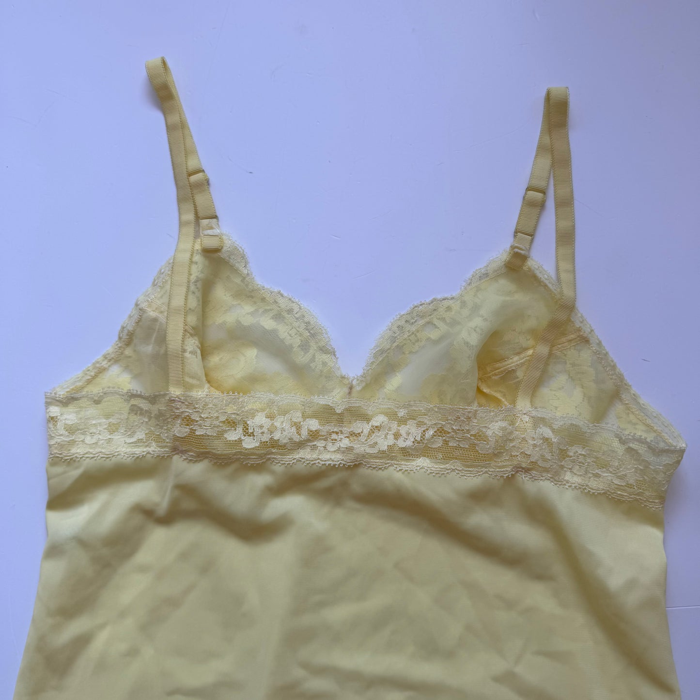Yellow Lace Coquette Cami Top (S)