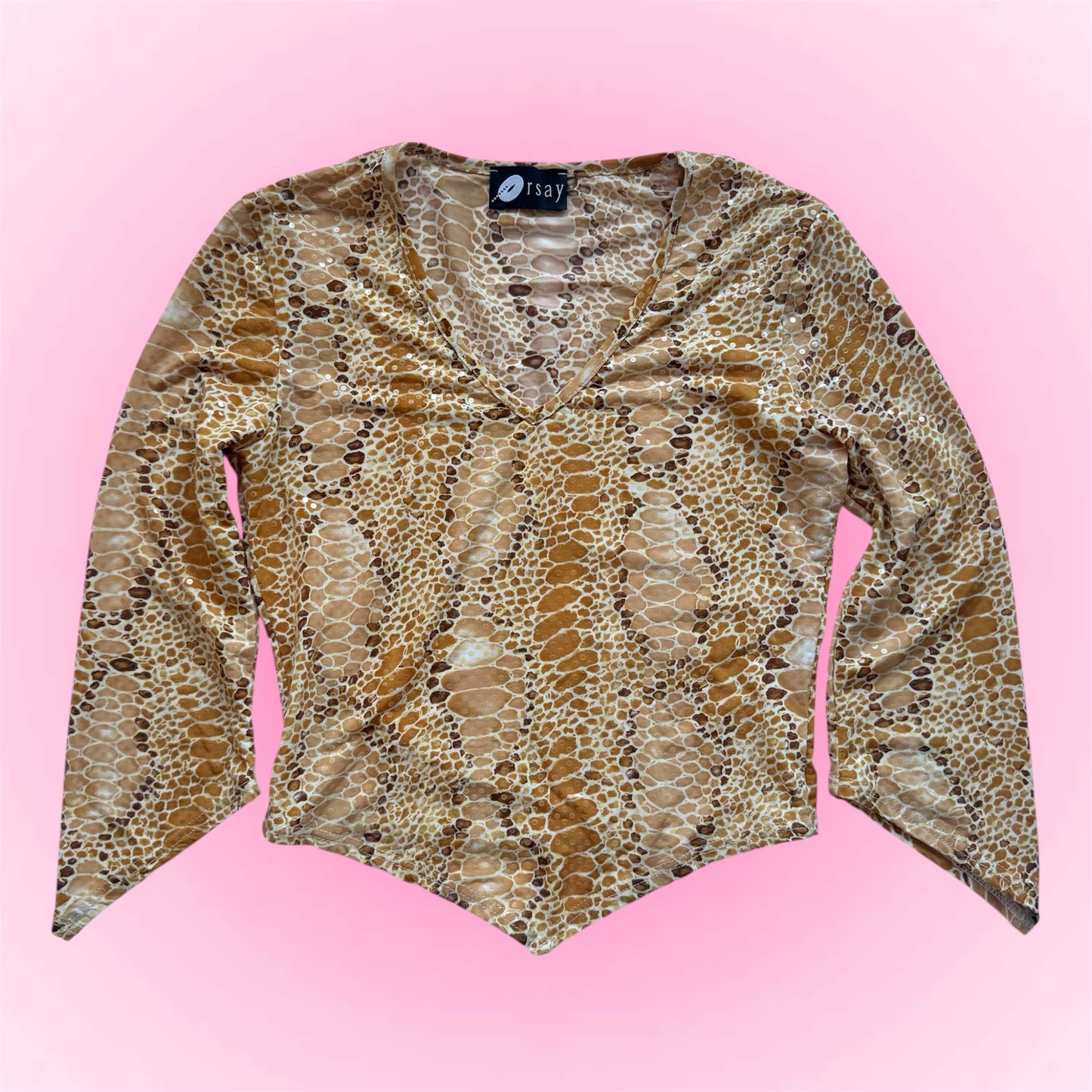 Snakeskin Print Longsleeve (S)