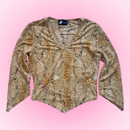 Snakeskin Print Longsleeve (S)