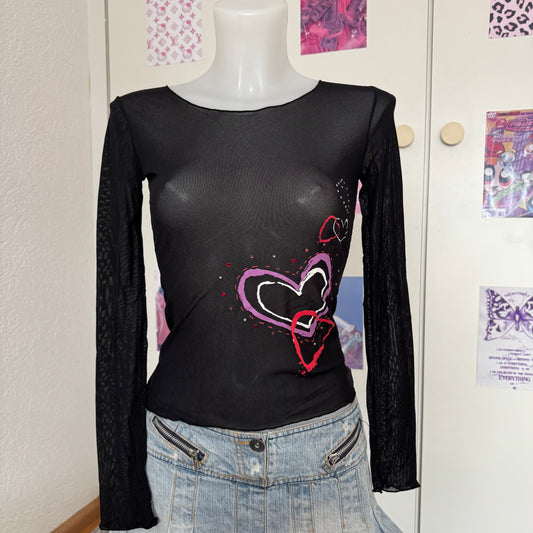 Cute mesh longsleeve Etam(XS)