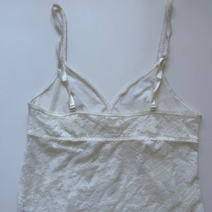 White Lace Y2K Cami Top (M)