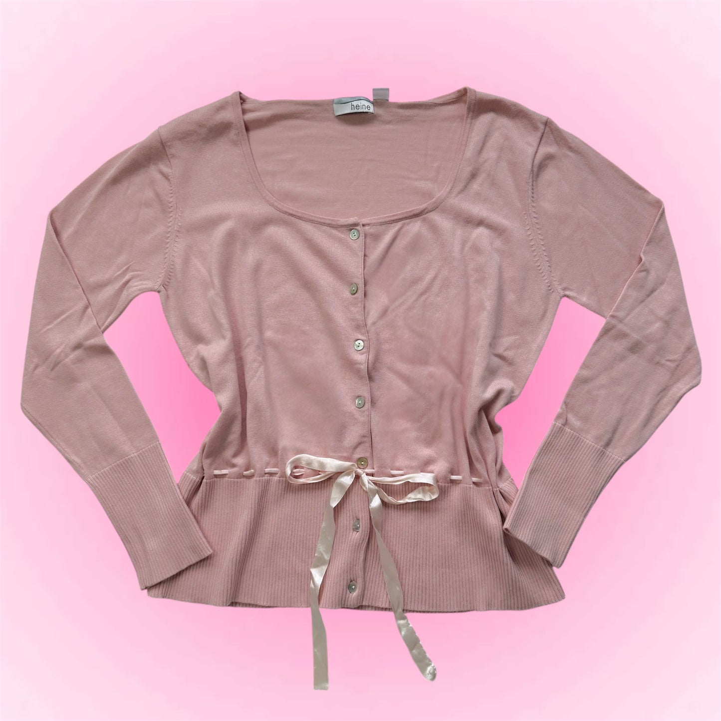 Pink coquette cardigan (L)