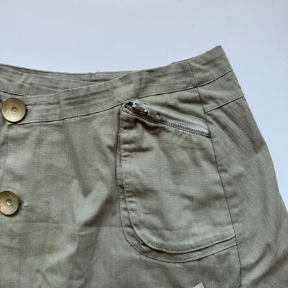 Green Utility Mini Skirt (M)