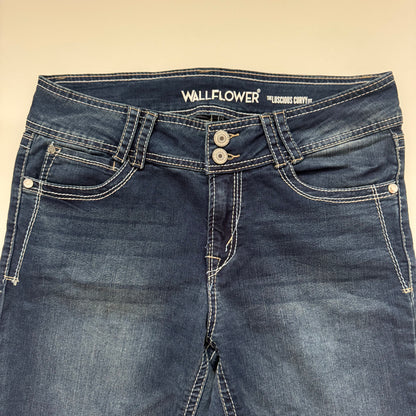 Dark Blue Embroidered Jeans (S/M)